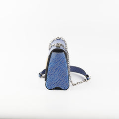 Louis Vuitton LV Twist MM Blue Epi Leather