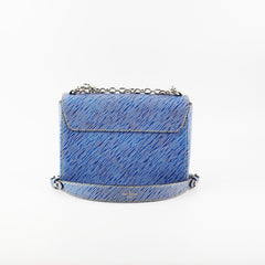 Louis Vuitton LV Twist MM Blue Epi Leather