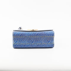 Louis Vuitton LV Twist MM Blue Epi Leather