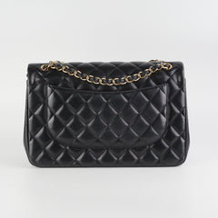 Chanel Quilted Jumbo Lambskin Black