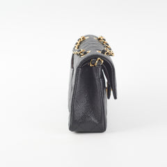 Chanel Small Caviar Classic Double Flap GHW Black (Microchipped) October 2022
