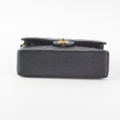 Chanel Small Caviar Classic Double Flap GHW Black (Microchipped) October 2022