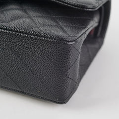 Chanel Small Caviar Classic Double Flap GHW Black (Microchipped) October 2022