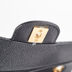 Chanel Small Caviar Classic Double Flap GHW Black (Microchipped) October 2022