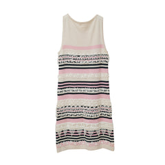 Chanel Striped Cashmere Dress