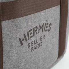 Hermes Grooming Bag Grey