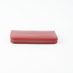 Louis Vuitton Zip Long Wallet Vernis Red