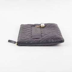 Chanel Iridescent Caviar Medium Night By The C Pouch Clutch