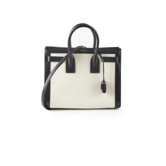 Saint Laurent Small Sac De Jour White/Black