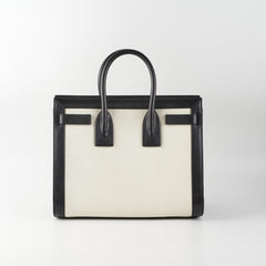 Saint Laurent Small Sac De Jour White/Black