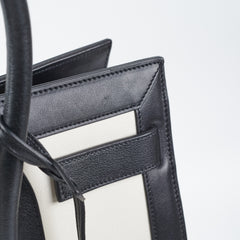 Saint Laurent Small Sac De Jour White/Black