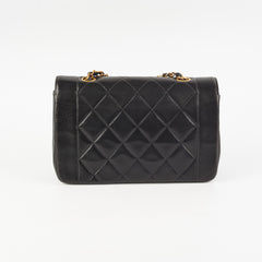 Chanel Small Diana GHW Black