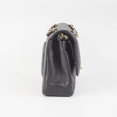 Chanel Classic Flap Medium/Large Chevron Caviar Black