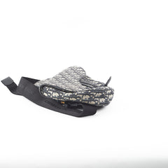 Dior Saddle Bag Beige and Black Oblique Jacquard