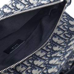Dior Saddle Bag Beige and Black Oblique Jacquard