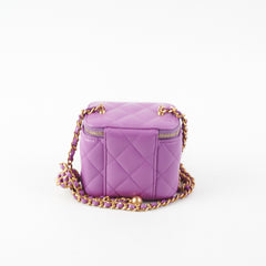 Chanel Pearl Crush Mini Vanity Case Purple
