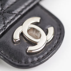 Chanel Quilted Sheriffs Star Square Black