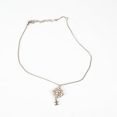 Chanel Crystal CC Logo Pendant Necklace Costume Jewellery