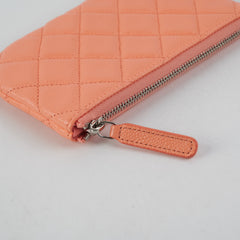 Chanel Classic Caviar Mini Pouch Coral