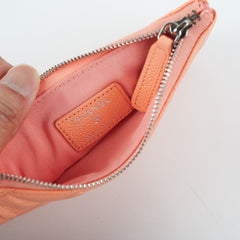 Chanel Classic Caviar Mini Pouch Coral
