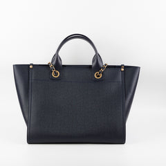 Chanel Deauville Small Caviar Tote Navy