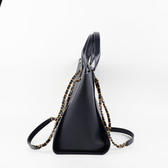 Chanel Deauville Small Caviar Tote Navy
