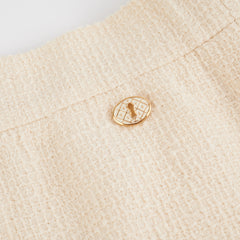 Chanel Pencil Skirt Ivory Size Euro 36