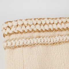 Chanel Pencil Skirt Ivory Size Euro 36