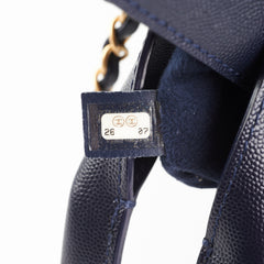 Chanel Deauville Small Caviar Tote Navy