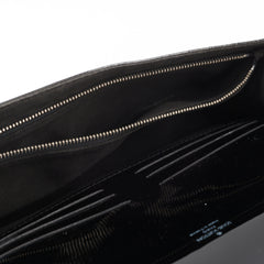 Louis Vuitton Patent Epi Clutch with Strap Black