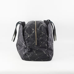 Chanel Diamond - Print Tote Bag Black