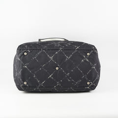 Chanel Diamond - Print Tote Bag Black