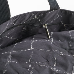 Chanel Diamond - Print Tote Bag Black
