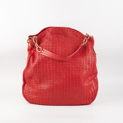 Dior Lady Dior Soft Shopper Tote Red