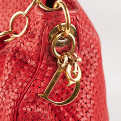 Dior Lady Dior Soft Shopper Tote Red
