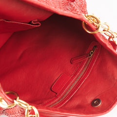 Dior Lady Dior Soft Shopper Tote Red