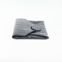Givenchy Antigona Croc Print Envelope Clutch Black