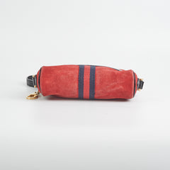 Gucci Vintage Nubuck Camera Bag Red