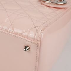 Dior Lady Dior Pink Patent Medium