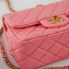 ITEM 9 - Chanel Mini Square Pink Microchipped