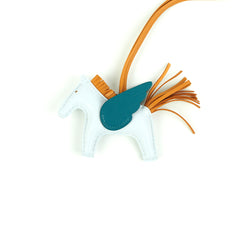Hermes Rodeo Pegase PM Blue Brume/Sesame/Vert Bosphore - Stamp Z