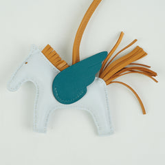 Hermes Rodeo Pegase PM Blue Brume/Sesame/Vert Bosphore - Stamp Z