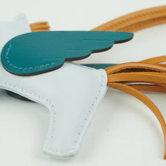 Hermes Rodeo Pegase PM Blue Brume/Sesame/Vert Bosphore - Stamp Z