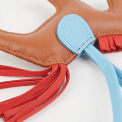 Hermes Rodeo PM Gold/Rouge Indien/Blue Celeste