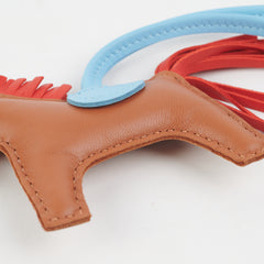 Hermes Rodeo PM Gold/Rouge Indien/Blue Celeste