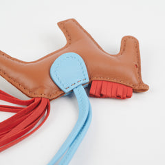 Hermes Rodeo PM Gold/Rouge Indien/Blue Celeste