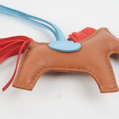 Hermes Rodeo PM Gold/Rouge Indien/Blue Celeste