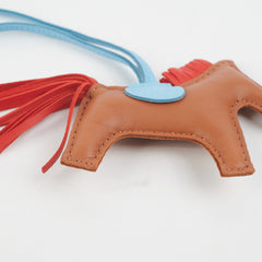 Hermes Rodeo PM Gold/Rouge Indien/Blue Celeste
