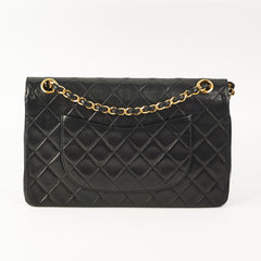 Chanel Vintage Quilted Medium/Large Classic Flap Black