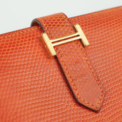Hermes Bearn Wallet Orange